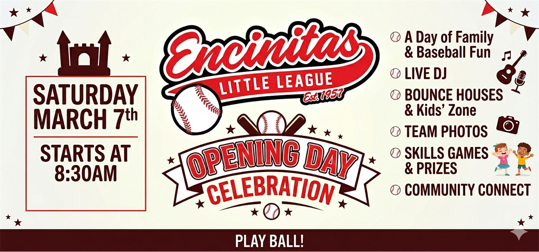 Opening Day - Saturday March 7th!